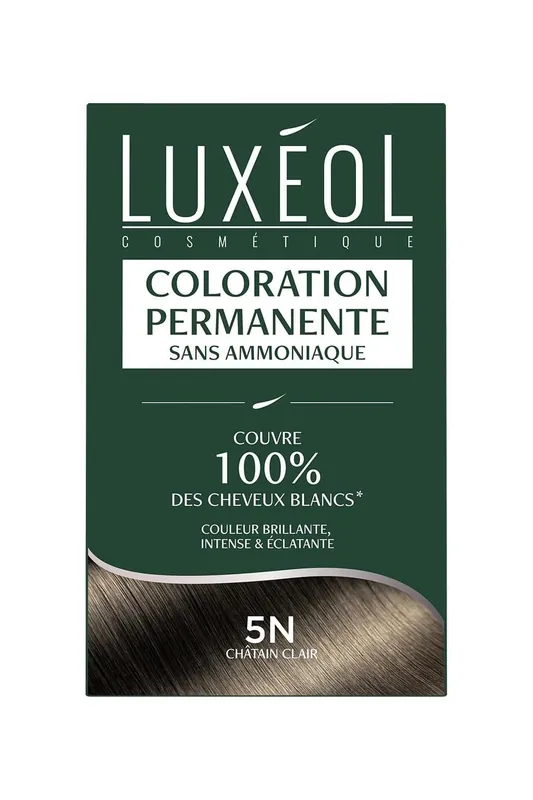 Autentický LUXEOL COLORATION- Permanentní barva na vlasy5N Svetlohnedá