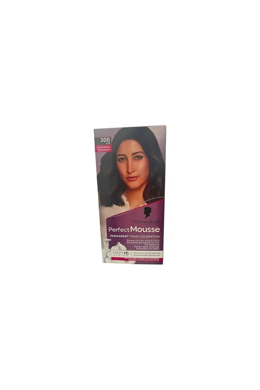 Schwarzkopf Perfect Mousse - 300 Černohnědá Levný