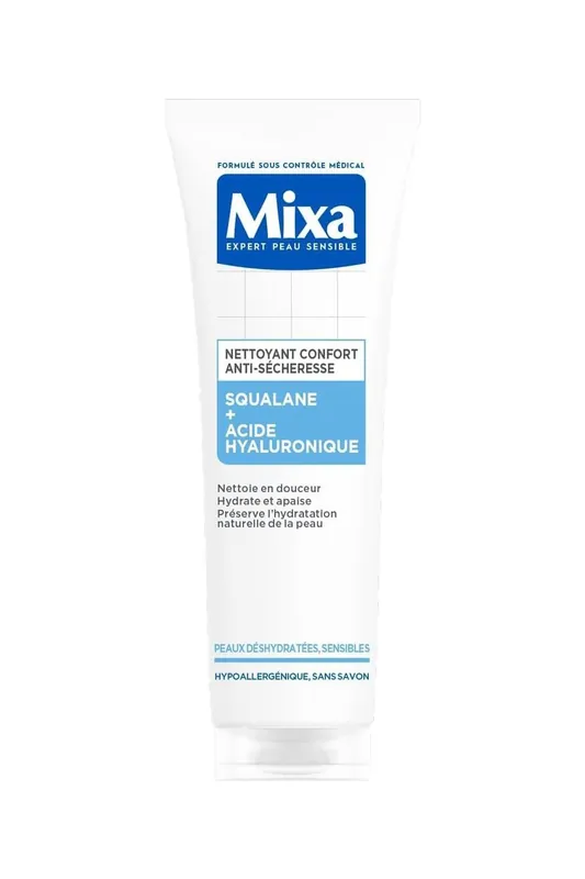 Výhodná Nabídka Mixa - Comfort Cleanser proti vysušování se skvalanem a kyselinou hyaluronovou 150 ml
