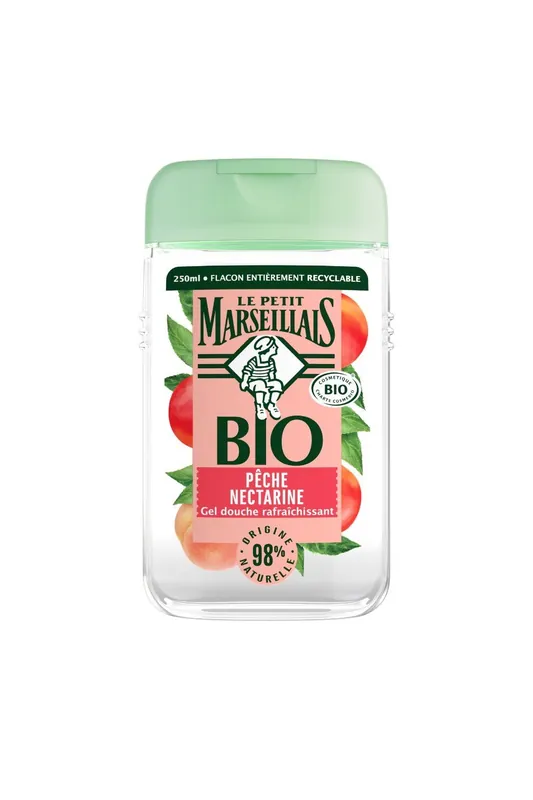 Le Petit Marseillais Bio broskvovo-nektarinkový sprchový gel 250ml Zlevněný