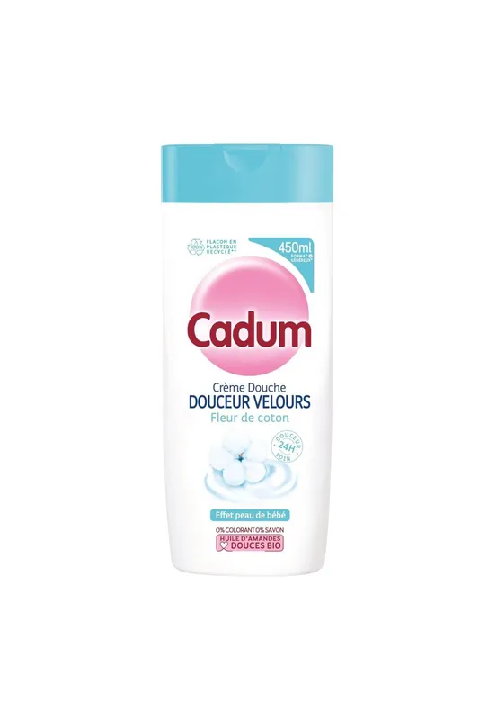 Cadum Jemný velurový sprchový krém Cotton Blossom 450 ml Levný