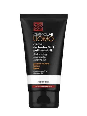 DERMOLAB Pánský krém na holení 3v1 pro citlivou pleť 150 ml Výprodej