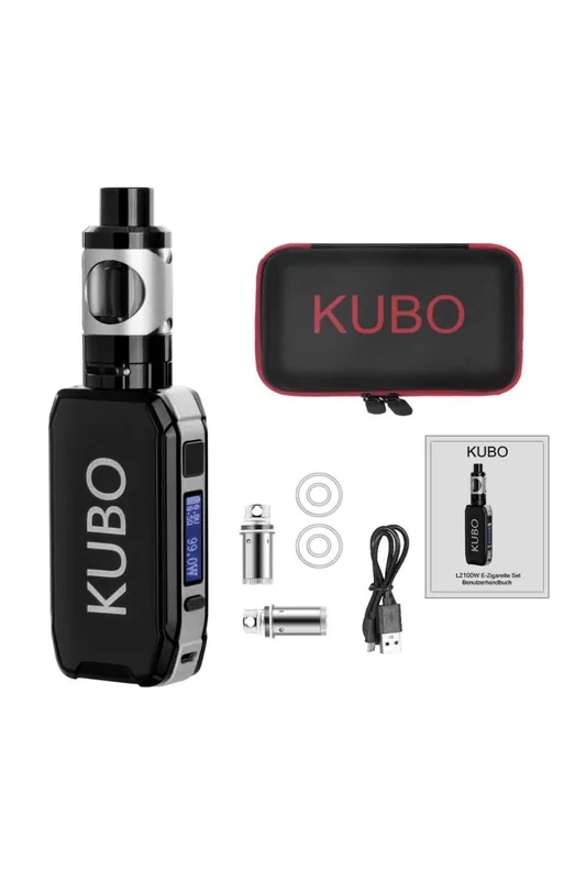 Aktuální KUBO LZ100W Výkonný startovací set pro vapování - Rozbalené