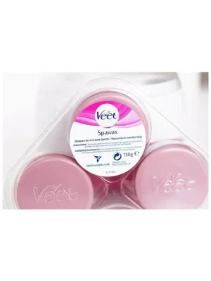 Veet Spawax Fialový teplý vosk 150g Náhradné voskové disky 6 ks Poslední Šance