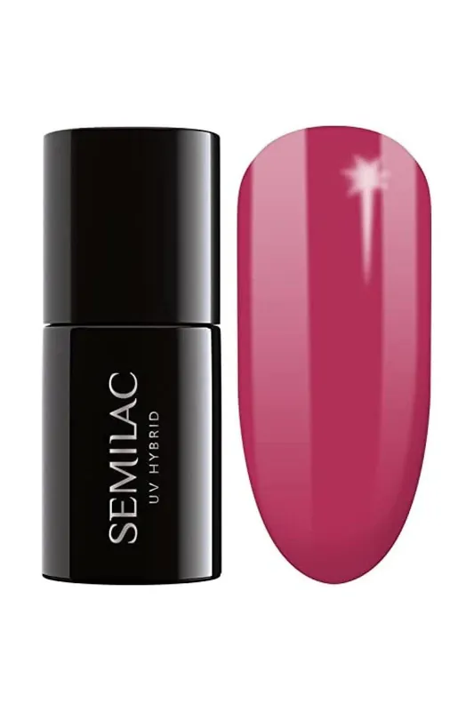 Rychlé Dodání SEMILAC 066 Glossy Cranberry Nail UV Gel Polish 7ml