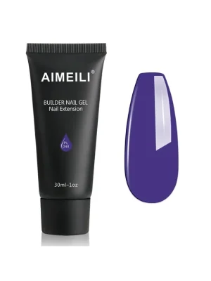 Sleva AIMEILI gel na prodloužení nehtů 30 ml neonově tmavě fialový akrylový gel