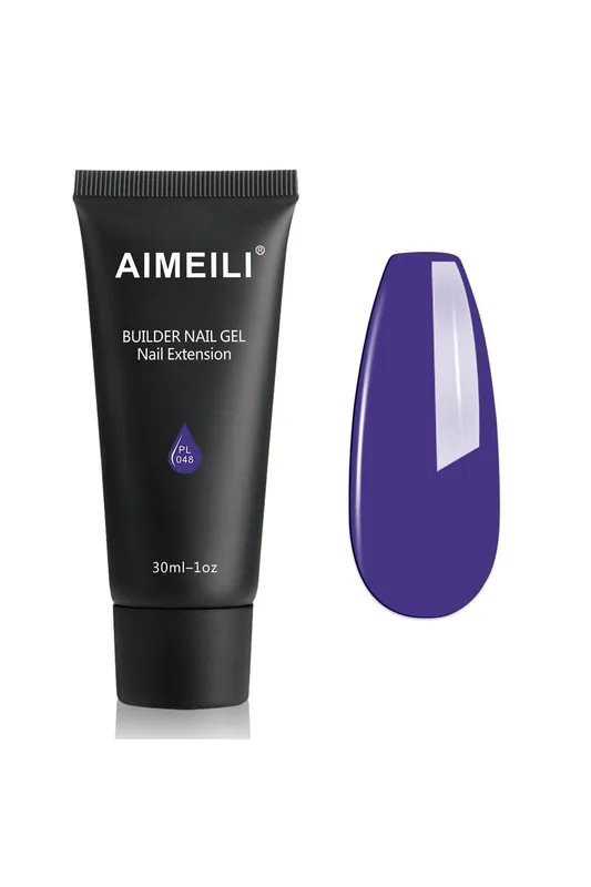 Sleva AIMEILI gel na prodloužení nehtů 30 ml neonově tmavě fialový akrylový gel