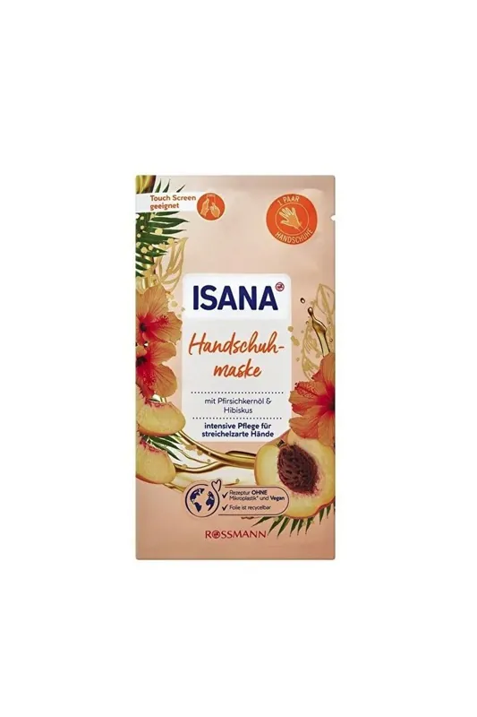 Akční Cena ROSSMANN ISANA Maska z broskvových pecek s rukavicí