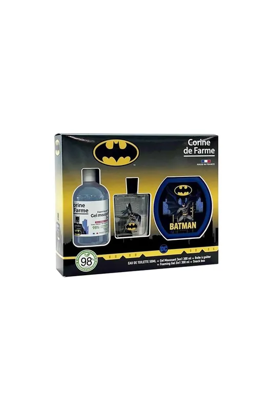 Hit Sezóny Corine de Farme - Batman sada s toaletní vodou 50 ml, pěnou do koupele 300 ml a krabičkou na svačinu