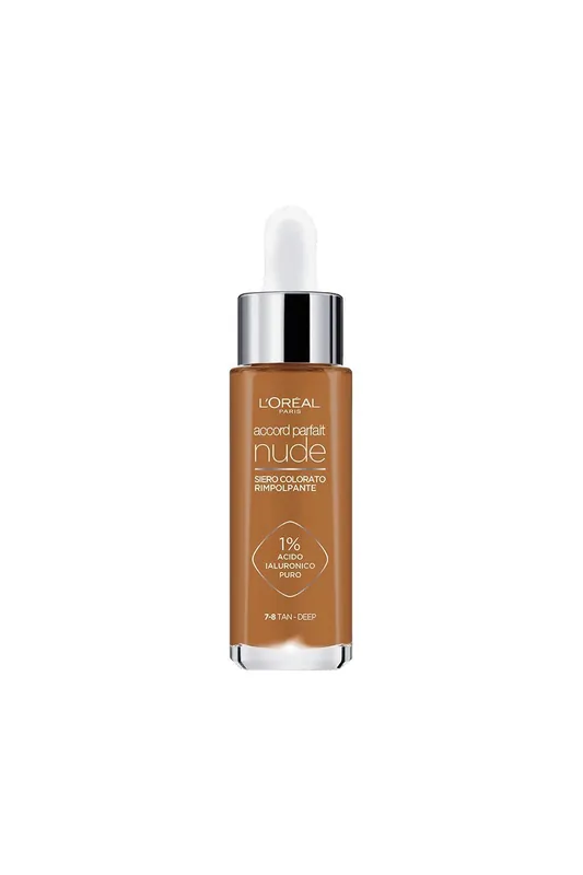 L'Oréal Paris Accord Parfait Nude Plumping Foundation, 30 ml-7-8 Tan-Deep Nejlepší Cena