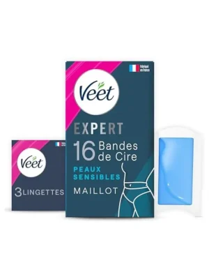 Veet EXPERT - 16 depilačních pásků za studena pro linii bikin-Citlivá pokožka Víkendová Akce
