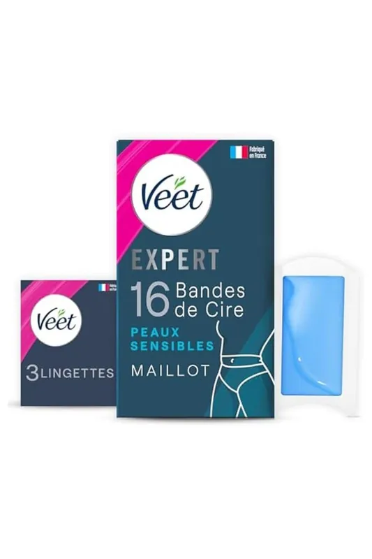 Veet EXPERT - 16 depilačních pásků za studena pro linii bikin-Citlivá pokožka Víkendová Akce