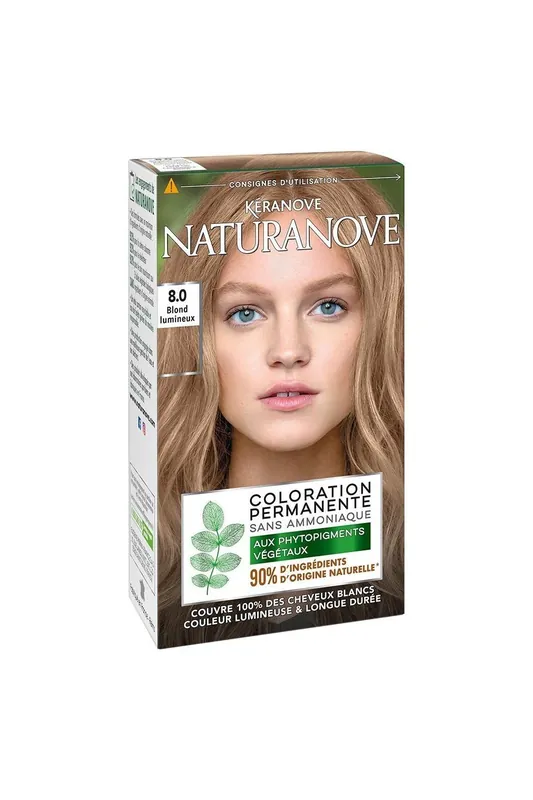 Kéranove permanentní barva naturanove s rostlinnými fytopigmenty Nuance Bright Blonde 8.0 Top Prodej