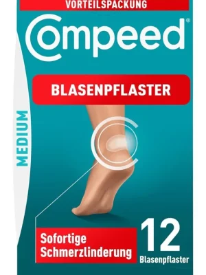 Speciální Cena Compeed střední náplasti na puchýře, 12 hydrokoloidních náplastí, ošetření nohou