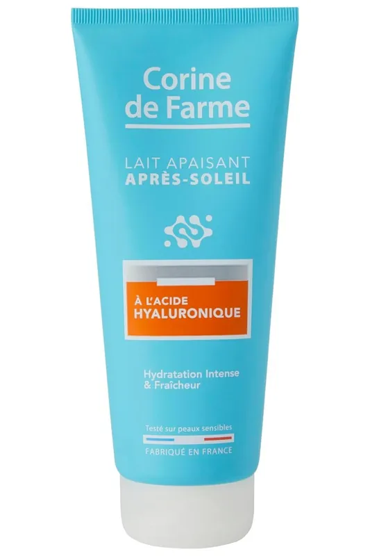 Sezónní Sleva Corine de Farme Zklidňující mléko po opalování s kyselinou hyaluronovou 200 ml
