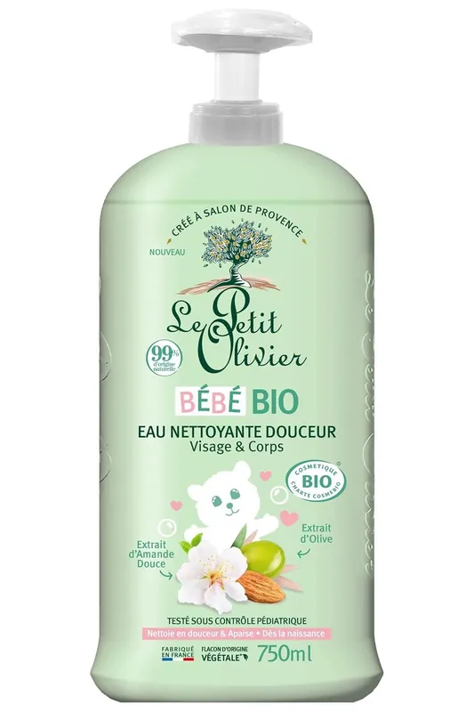 Odeslání Ihned LE PETIT OLIVIER - Jemná čisticí voda - Bio pro miminka 750 ml