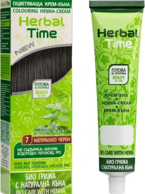 Nová Kolekce Herbal Time - Henna - Přírodní černá 7 , 75ml