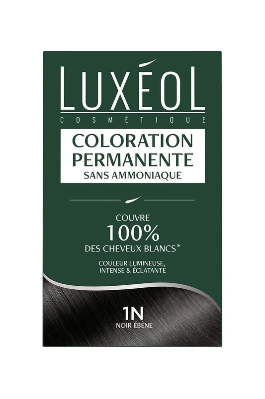 LUXEOL COLORATION- Permanentní barva na vlasy 1N Ebony Black Cenový Hit