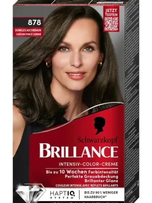 Expresní Doručení Schwarzkopf Brillance 878 Tmavě popelavě hnědá