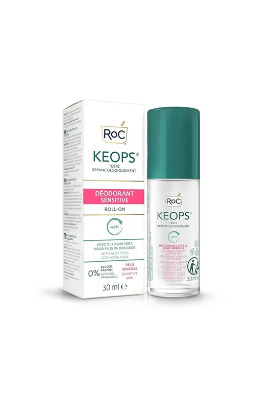 ROC KEOPS Roll-On Deodorant Sensitive Skin 48h 30 ml Finální Výprodej