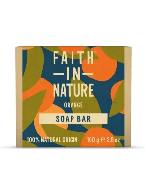 Omezená Nabídka Faith In Nature Natural Orange Tuhé mýdlo na ruce 100 g