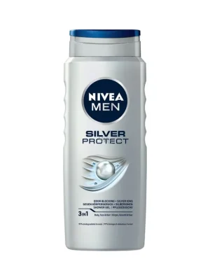 NIVEA MEN SILVER Protect Care sprchový gel 500 ml Výprodej