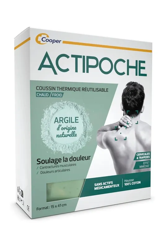 ACTIPOCHE - Termo polštář - Termoterapie hlína 15x41 cm (EXP 02/2026) Nejlepší Volba