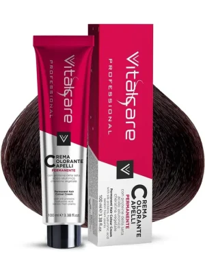 Vitalcare Professional - 5/5, světle hnědá, mahagonová, Profesionálny krém na permanentné farbenie vlasov 100ml Sezónní Sleva