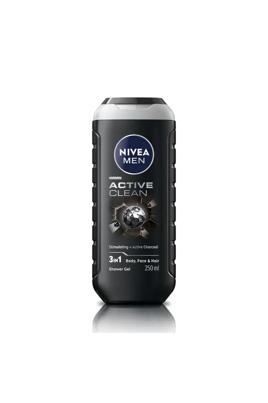 Pouze Dnes NIVEA Men sprchový gel Active Clean s aktivním uhlím 3in1 250 ml