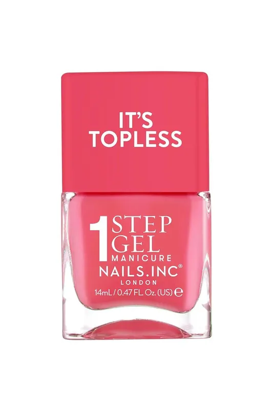 Doprava Zdarma Nails Inc It's Topless gelový lak na nehty, 4v1, Sofia - Klasická korálová 14 ml