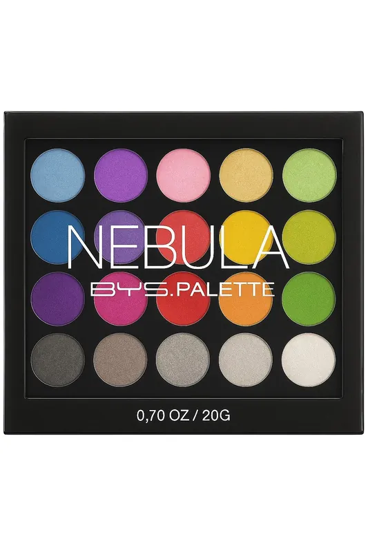 Akce BYS Palette Nebula, paletka 20 metalických očních stínů 20g