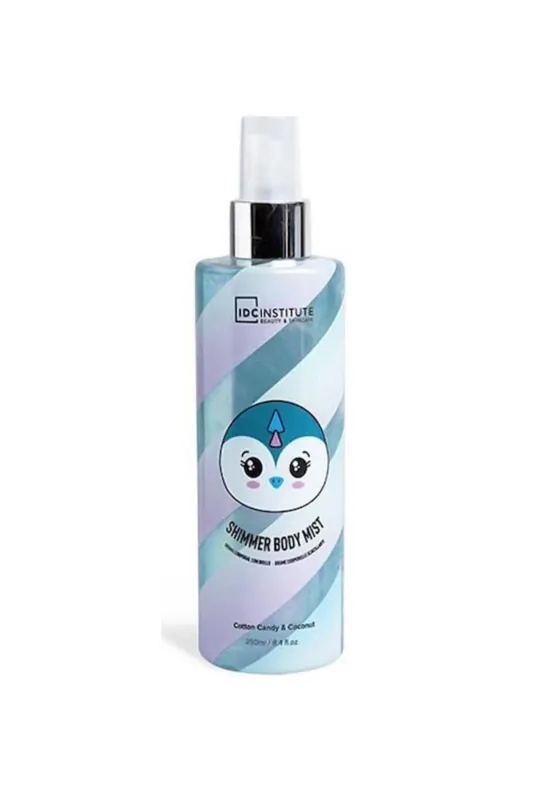 Bezpečná Platba IDC Institute Tělový sprej s třpytkami Cotton Candy & Coconut, 250 ml
