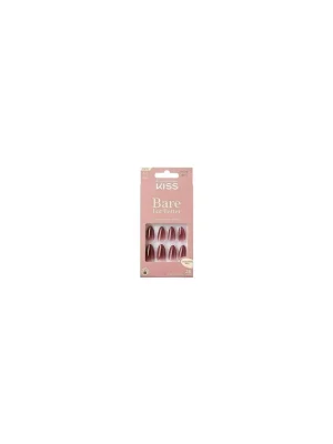 Nejprodávanější KISS Bare-But-Better Press On Nailsstředně dlouhé mandlové tvary - 28 umělých nehtů