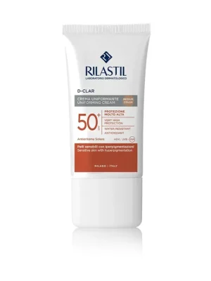 RILASTIL D-CLAR Fotoochranný krém SPF50 Medium, 40 ml Bezpečná Platba