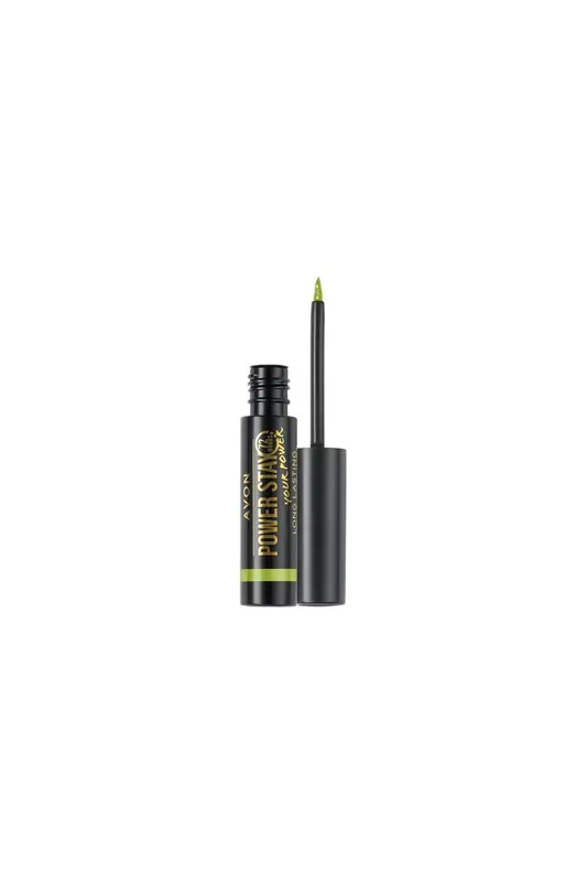 Avon Power Stay Long Lasting Liquid Eyeliner – odstín Chocolate Brown, 3,5 ml Zlevněný