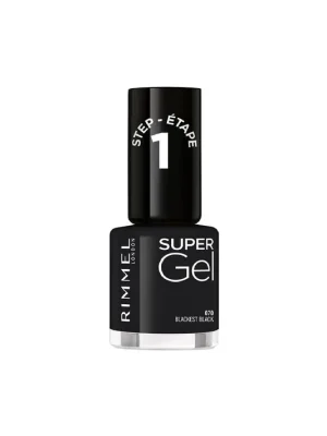RIMMEL Super Gel Nail Polish – odstín 070 Black Obsession, 12 ml Bezpečná Platba