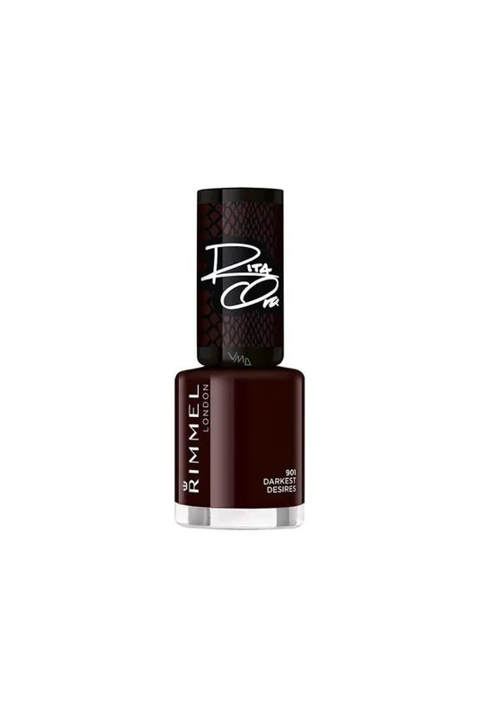 Rimmel London 60 Seconds Nail Polish – odstín 901 Darkest Desires, 8 ml Pouze Dnes