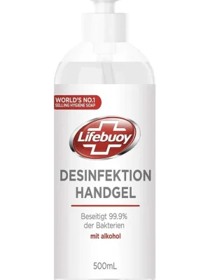 Lifebuoy Total 10 Antibakteriální čisticí gel 500 ml Finální Výprodej