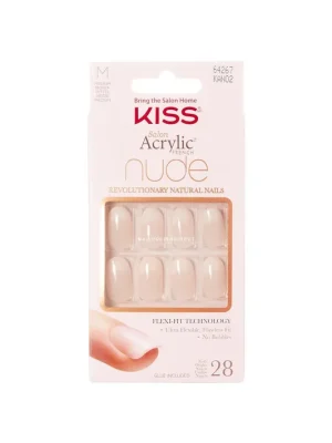 Zlevněný Kiss Inc. Nude Acrylic False Nails – Graceful (28 nehtů + lepidlo 2 g)