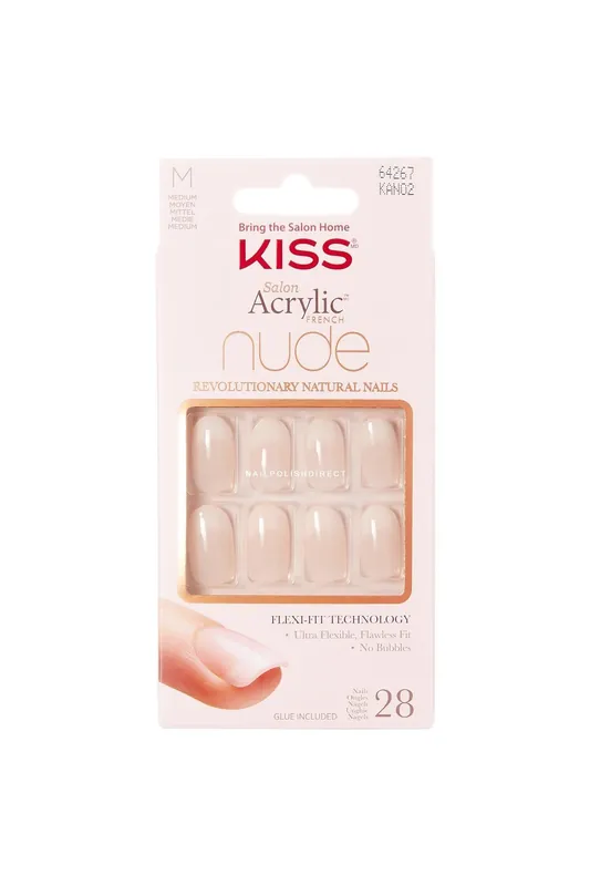 Zlevněný Kiss Inc. Nude Acrylic False Nails – Graceful (28 nehtů + lepidlo 2 g)