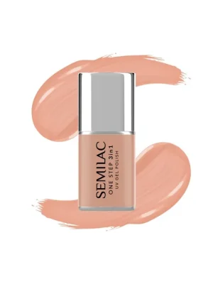 Semilac One Step Hybrid 3v1 UV gel lak S450 Warmth Peach – broskvový odstín, 7 ml Víkendová Akce