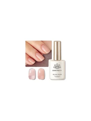 Víkendová Akce BORN PRETTY Jelly Nude gelový lak – mléčně hnědý odstín Milky Jelly 05, 15 ml