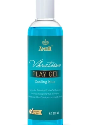 Amor Vibratissimo Play Gel Chladivý modrý 250 ml Expresní Doručení