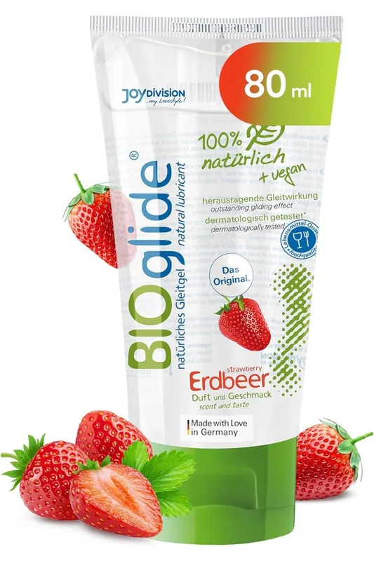 Nízká Cena Joydivision Bioglide lubrikační gel s příchutí jahody 80 ml exp. 6/2026