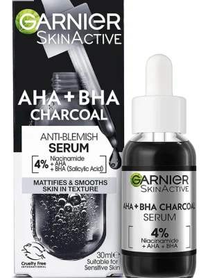 Vrácení Zdarma Garnier Skinactive 4% sérum s AHA + BHA 30 ml