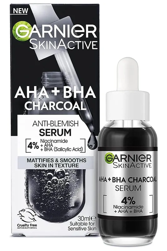 Vrácení Zdarma Garnier Skinactive 4% sérum s AHA + BHA 30 ml