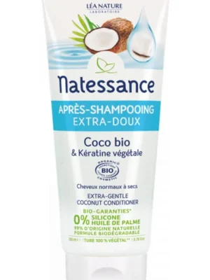 Aktuální Natessance Extra jemný BIO kondicionér s kokosem a rostlinným keratinem, 200 ml