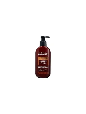 L’Oréal Men Expert Barber Club 3v1 čisticí gel na vousy, obličej a vlasy – 200 ml Víkendová Akce