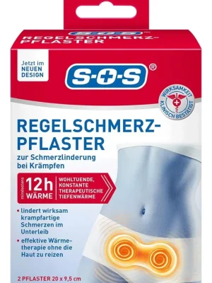 Poslední Šance SOS Náplast proti menstruačním bolestem (Regelschmerz Pflaster) 2ks