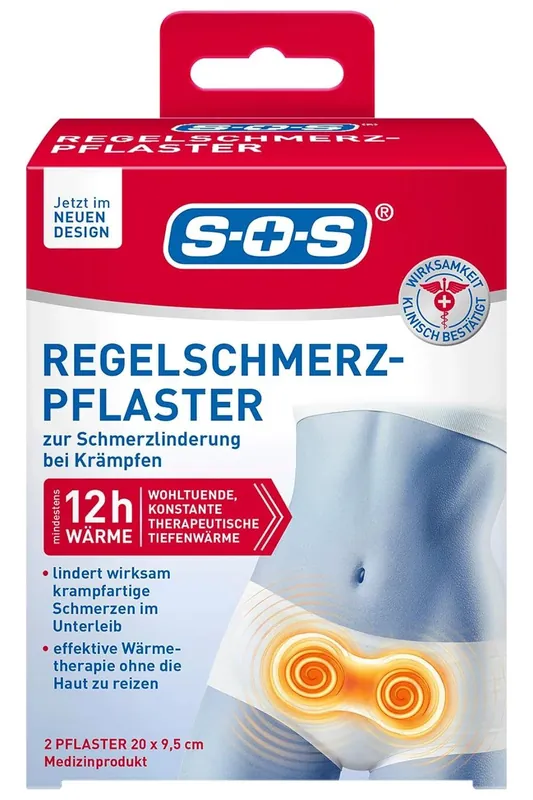 Poslední Šance SOS Náplast proti menstruačním bolestem (Regelschmerz Pflaster) 2ks